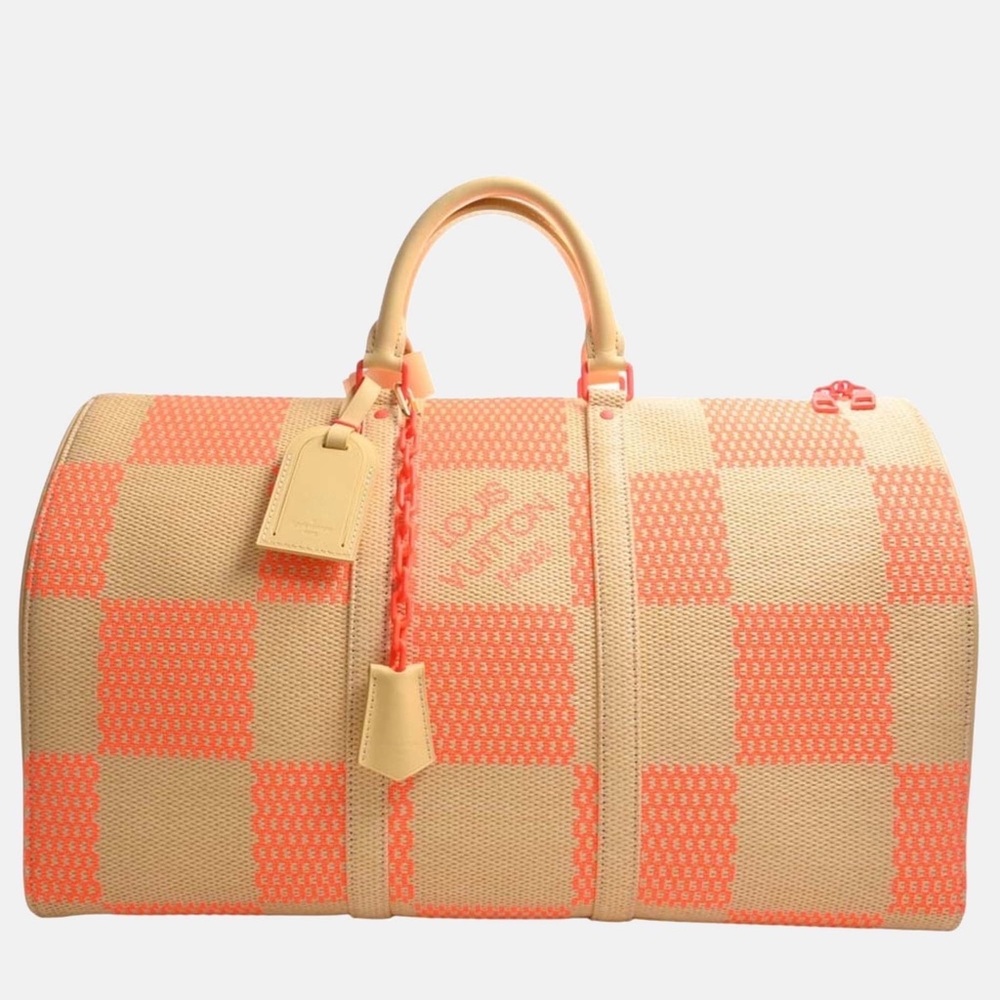 Louis Vuitton Raffia Keepall Bandoulière 50